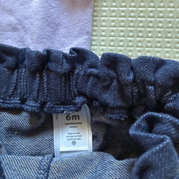 Okie Dokie|Baby girl pastel Purple Long Sleeve Onesie and jeggings outfit•••6M - Picture 5 of 5